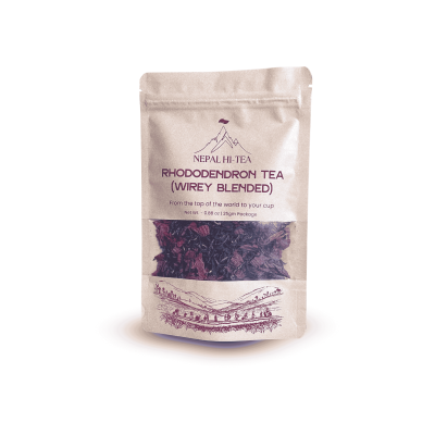Himalayan rhododendron black tea from Solukhumbu Nepal high altitude orthodox floral tea